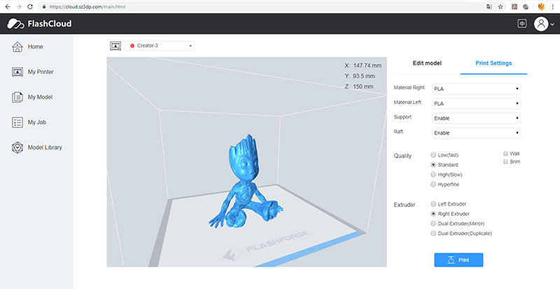 Обзор 3D принтера Flashforge Creator 3