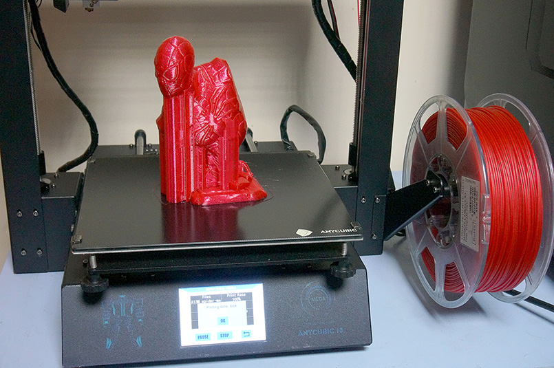 Spider-man bust: модель, напечатанная на 3D принтере Anycubic i3 Mega S
