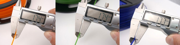 Проверка диаметра нити