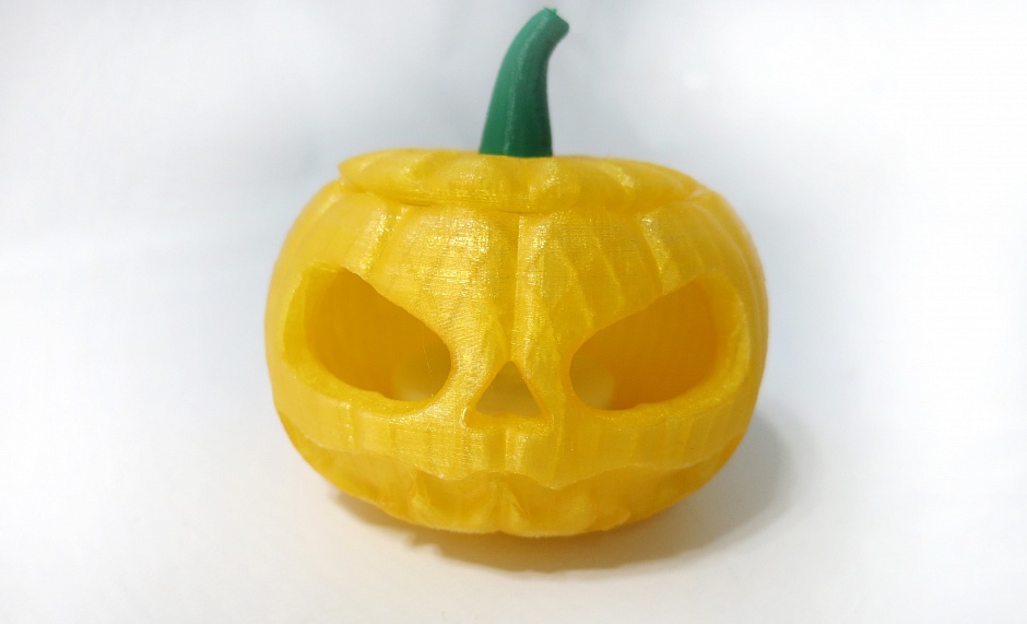 Хэллоуинская тыква. PLA пластик ESUN, слой 0,15.