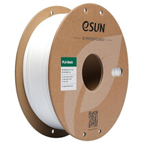 Катушка пластика PLA-BASIC ESUN 1.75 мм, 1кг, белая (PLA-Basic175W1P1)