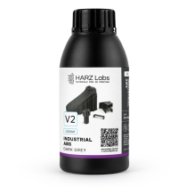 Фотополимерная смола HARZ Labs Industrial ABS V2, темно-серая (0.5 кг)