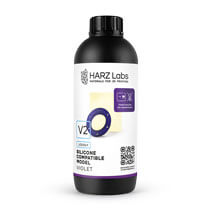 Фотополимерная смола HARZ Labs Silicone-Compatible Model V2, фиолетовая (1 кг)
