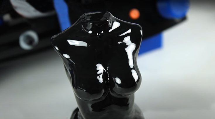 Обработка печатных 3D моделей ацетоном
