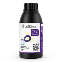 Фотополимерная смола HARZ Labs Silicone-Compatible Model V2, фиолетовая (0.5 кг)