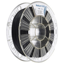 Катушка пластика REC Medium Flex 1.75мм 0.5 кг, черная