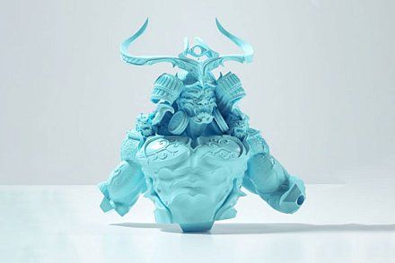 Фотополимерная смола eSUN S200 Standard Light Blue, светло-голубая (1 кг)